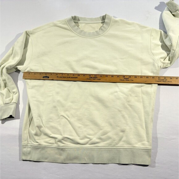 Lululemon Perfectly Oversized Crew Sweatshirt Pale Yellow Softstreme Pullover 10 - Picture 5 of 9